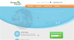 Desktop Screenshot of germanamericanstatebank.com